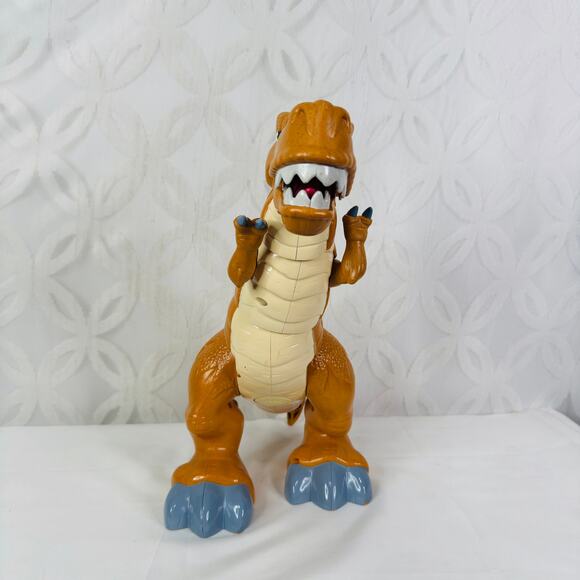 Fisher-Price ImagiNext Mega T-Rex Roaring Motorized Moving 17" Dinosaur Toy - Picture 8 of 9